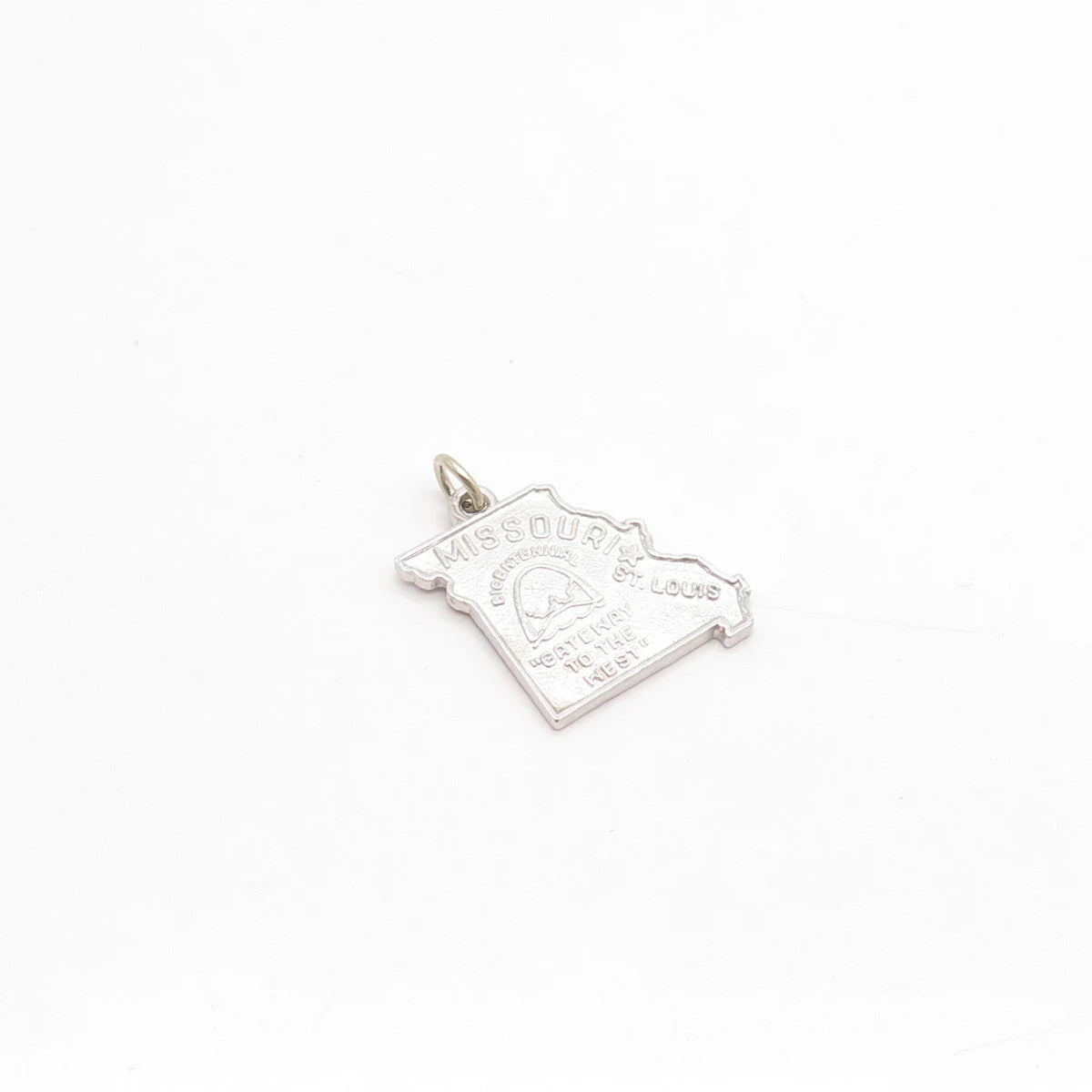 925 Sterling Silver Vintage Kinney "Missouri" State Map Charm Pendant