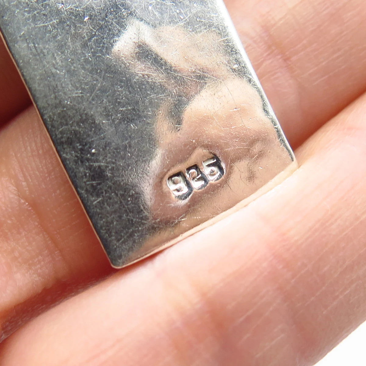 925 Sterling Silver Vintage Hammered Finish Cross Pendant