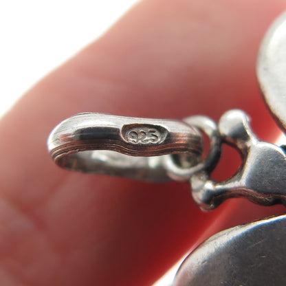 925 Sterling Silver Vintage Italy Butterfly Minimalist Charm Pendant