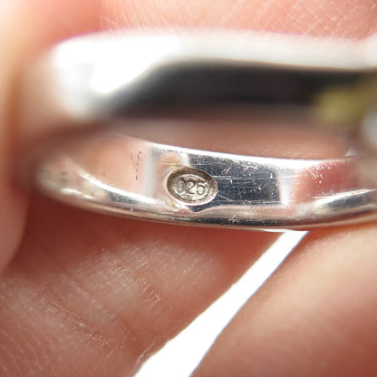 925 Sterling Silver Heart-Cut Shaped Yellow C Z Engagement Ring Size 5
