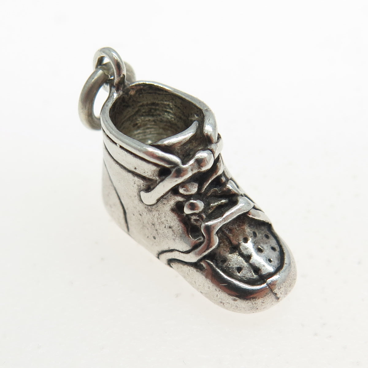 JEZLAINE 925 Sterling Silver Vintage Boot Shoe 3D Charm Pendant