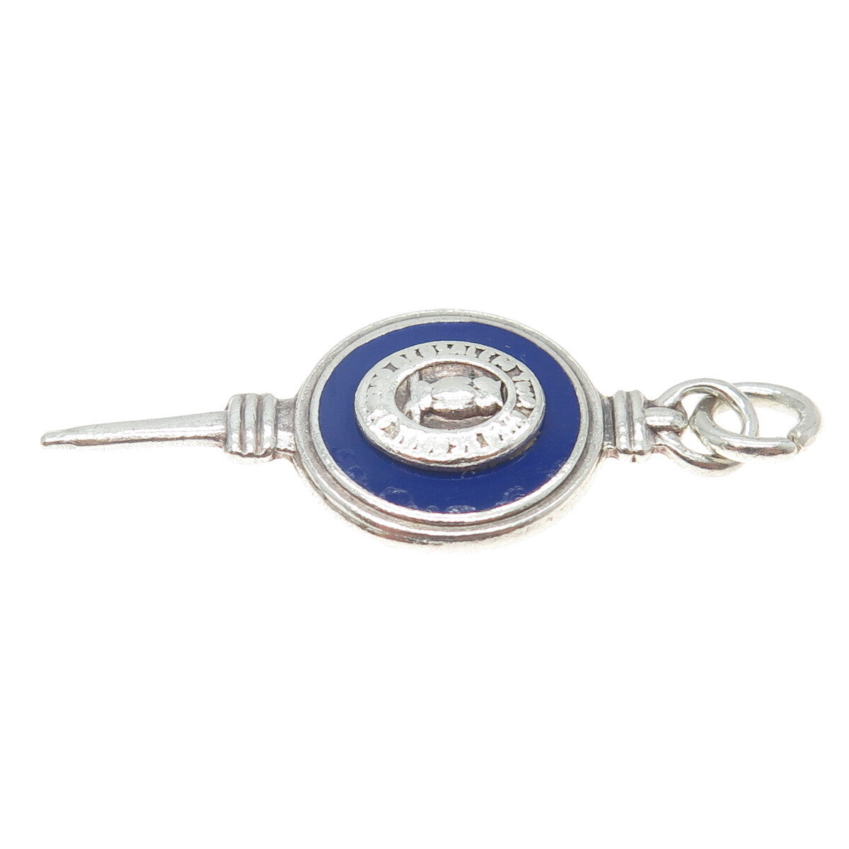 BARR'S 925 Sterling Silver Vintage Enamel Bensalem Township High School Pendant