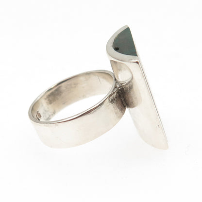 925 Sterling Silver Vintage Real Eilat Modernist Ring Size 7.75