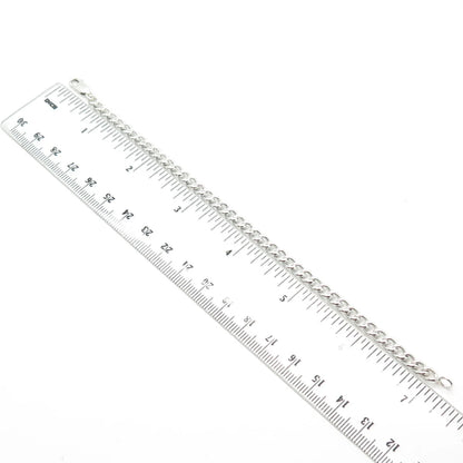 925 Sterling Silver Cable Link Bracelet 7"