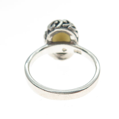 SILPADA 925 Sterling Silver Vintage Real Smoky Quartz Swirl Ring Size 8.25