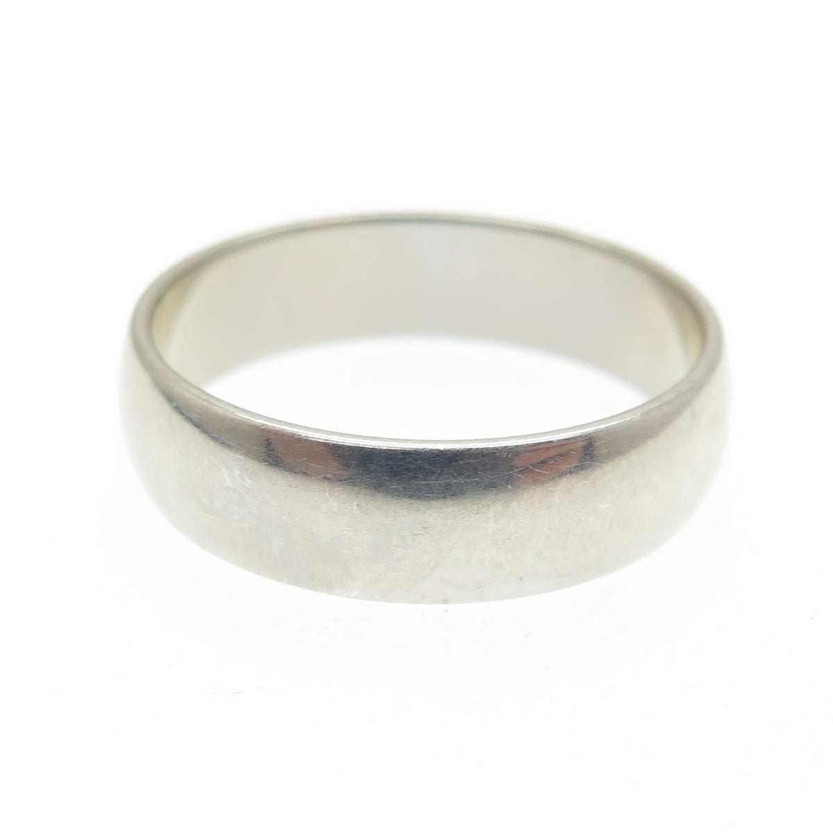 925 Sterling Silver Classic Wedding Band Ring Size 6.25