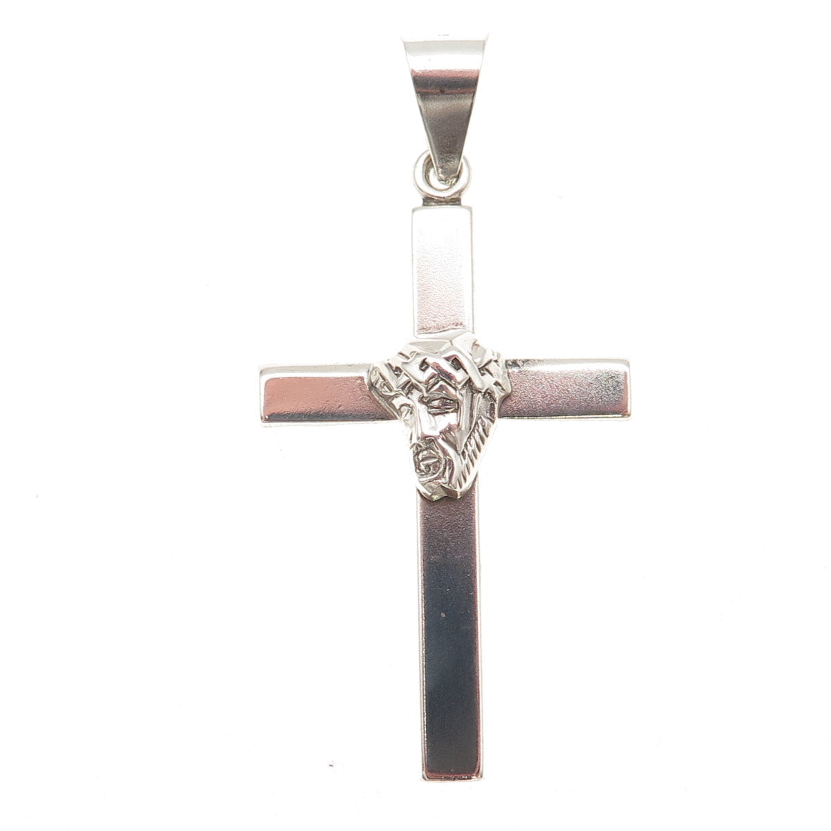PPC Princess Pride 925 Sterling Silver Vintage Jesus Cross Charm Pendant