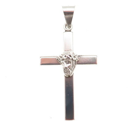 PPC Princess Pride 925 Sterling Silver Vintage Jesus Cross Charm Pendant