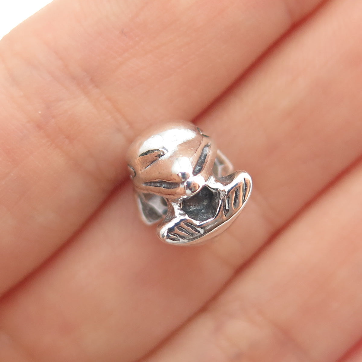 PANDORA 925 Sterling Silver Dolphin Slide Bead Charm