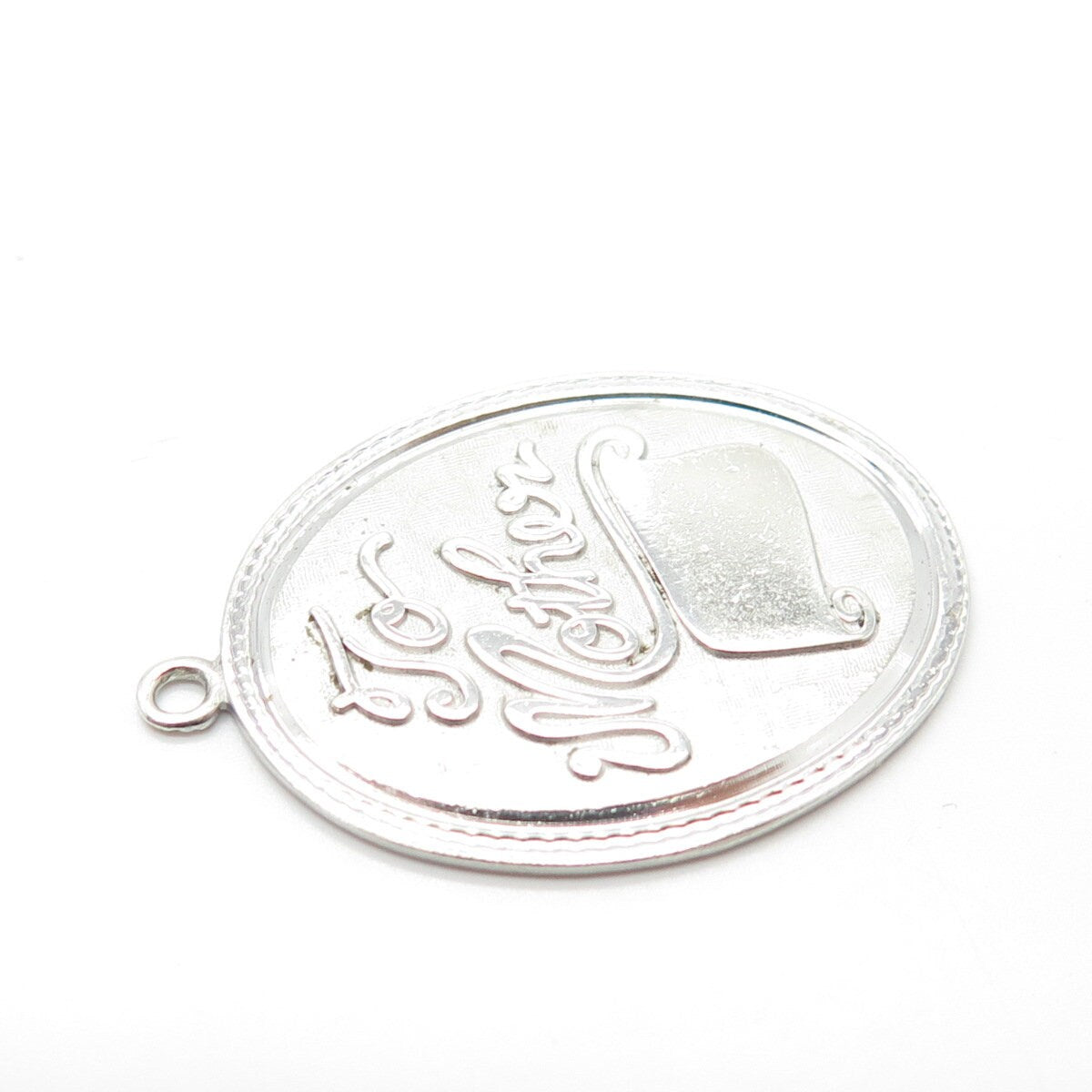 925 Sterling Silver Vintage Griffith & Sons Co "To Mother" Oval Pendant