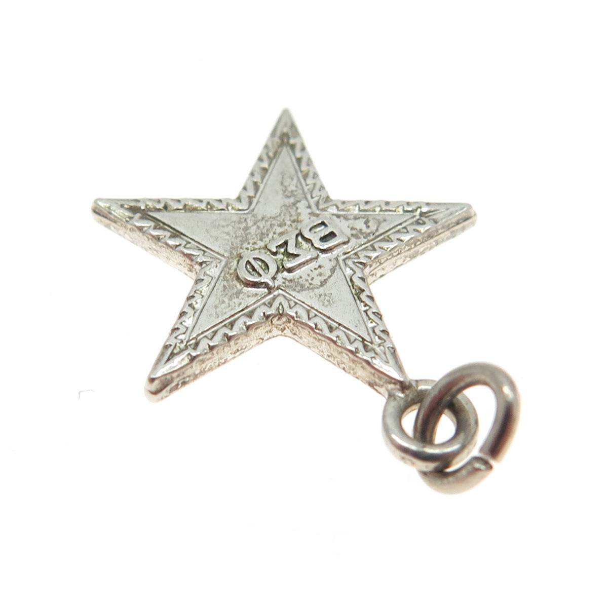 925 Sterling Silver Vintage 1959 Founders Day Beta Sigma Phi Star Charm Pendant