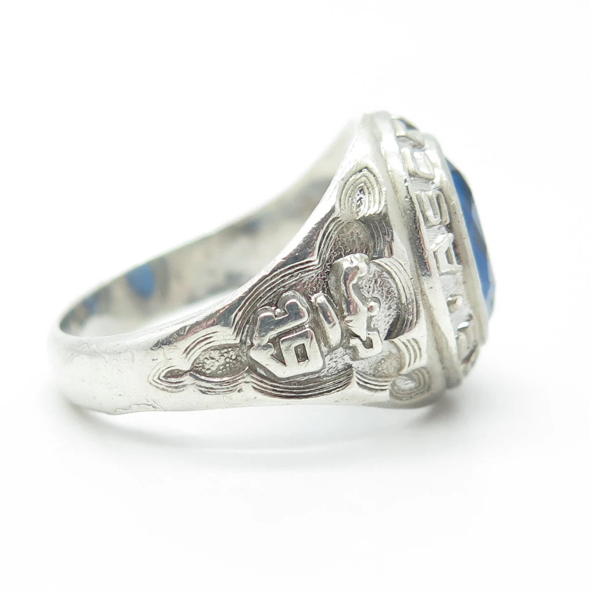 925 Sterling Silver Vintage S.K&F 1969 Ascension Catholic School Ring Size 9.5