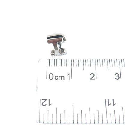 CHAMILIA 925 Sterling Silver Letter H Initial Bead Charm