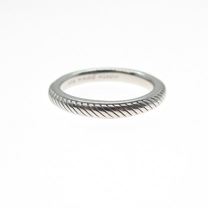 JUDITH RIPKA 925 Sterling Silver Band Ring Size 8.25