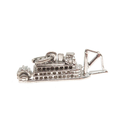 DANECRAFT 925 Sterling Silver Vintage Riverboat 3D Mini Charm Pendant