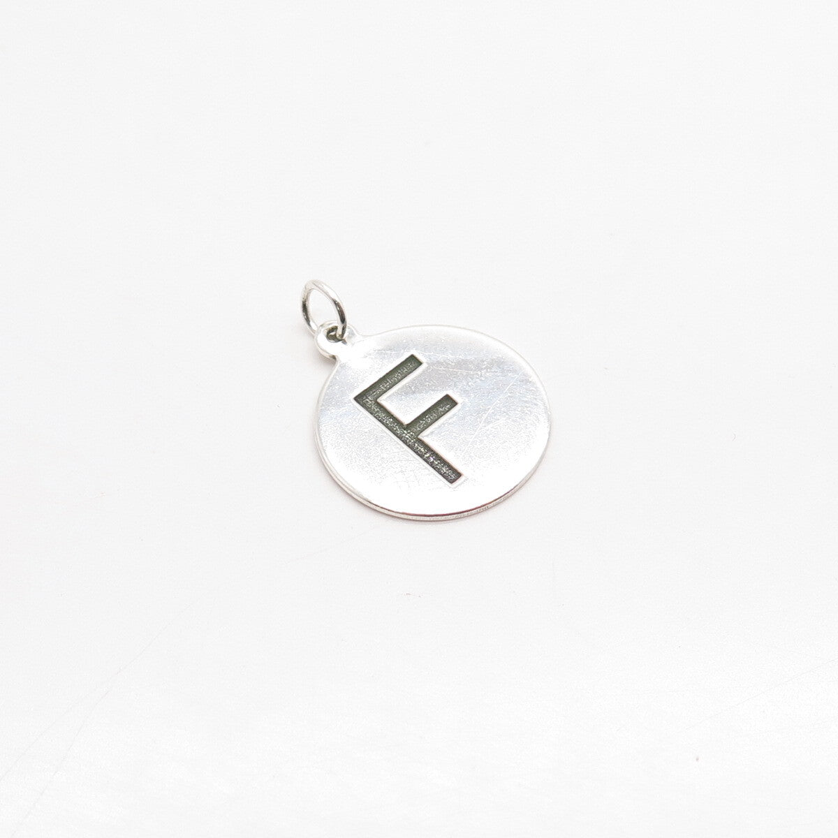 925 Sterling Silver Letter "F" Initial Charm Pendant