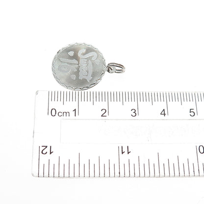 SPENCER 925 Sterling Silver Vintage Sweet 16 Mini Charm Pendant