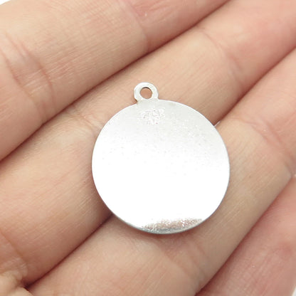 925 Sterling Silver Vintage Good Luck in Bowling Charm Pendant