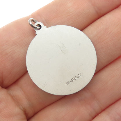 O.C. TANNER 925 Sterling Silver Vintage 1985 Denver Oxidized Charm Pendant