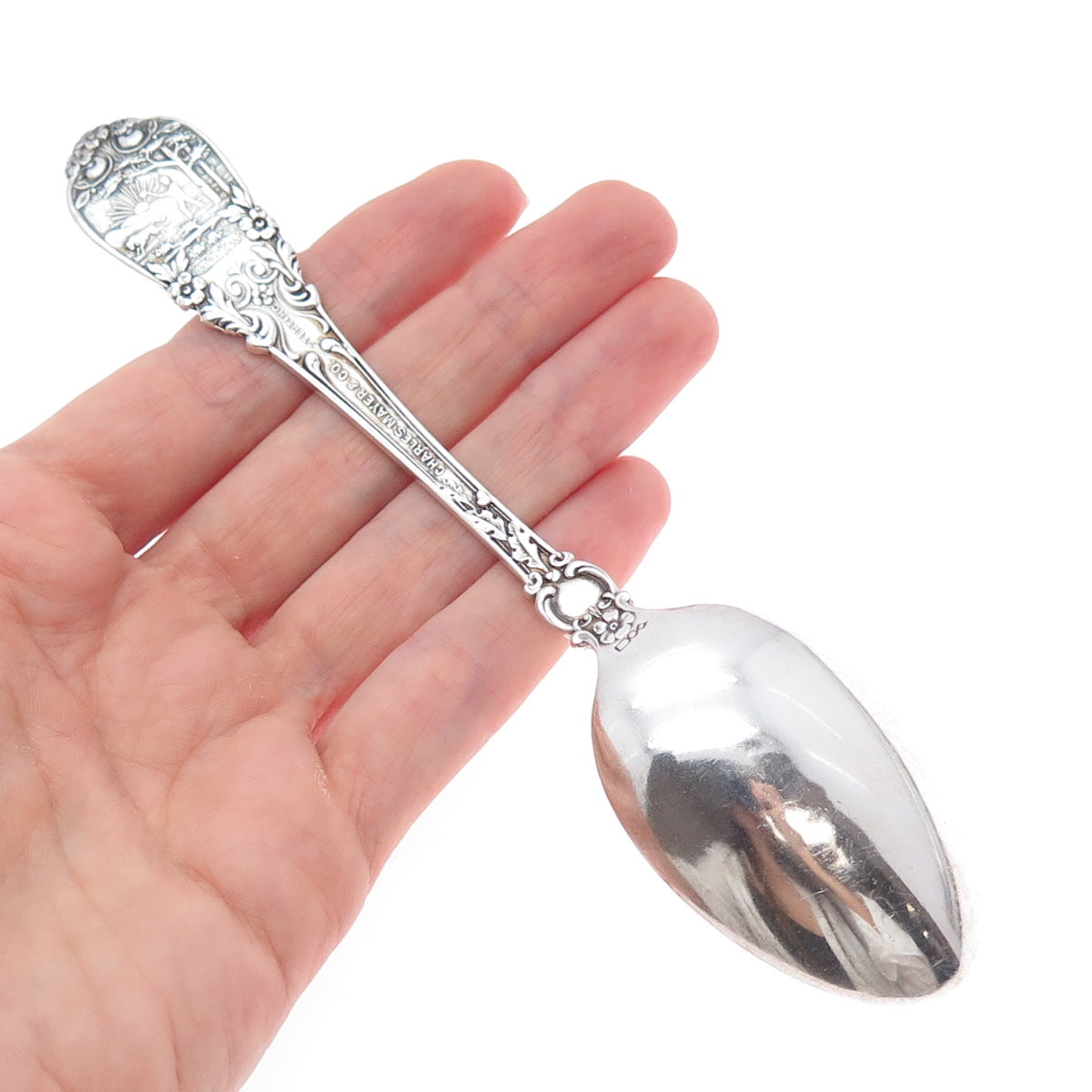 CHARLES MAYERS & CO.925 Sterling Silver Antique Indianapolis Coffee Spoon