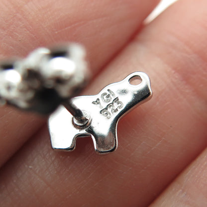 925 Sterling Silver Elephant Stud Earrings