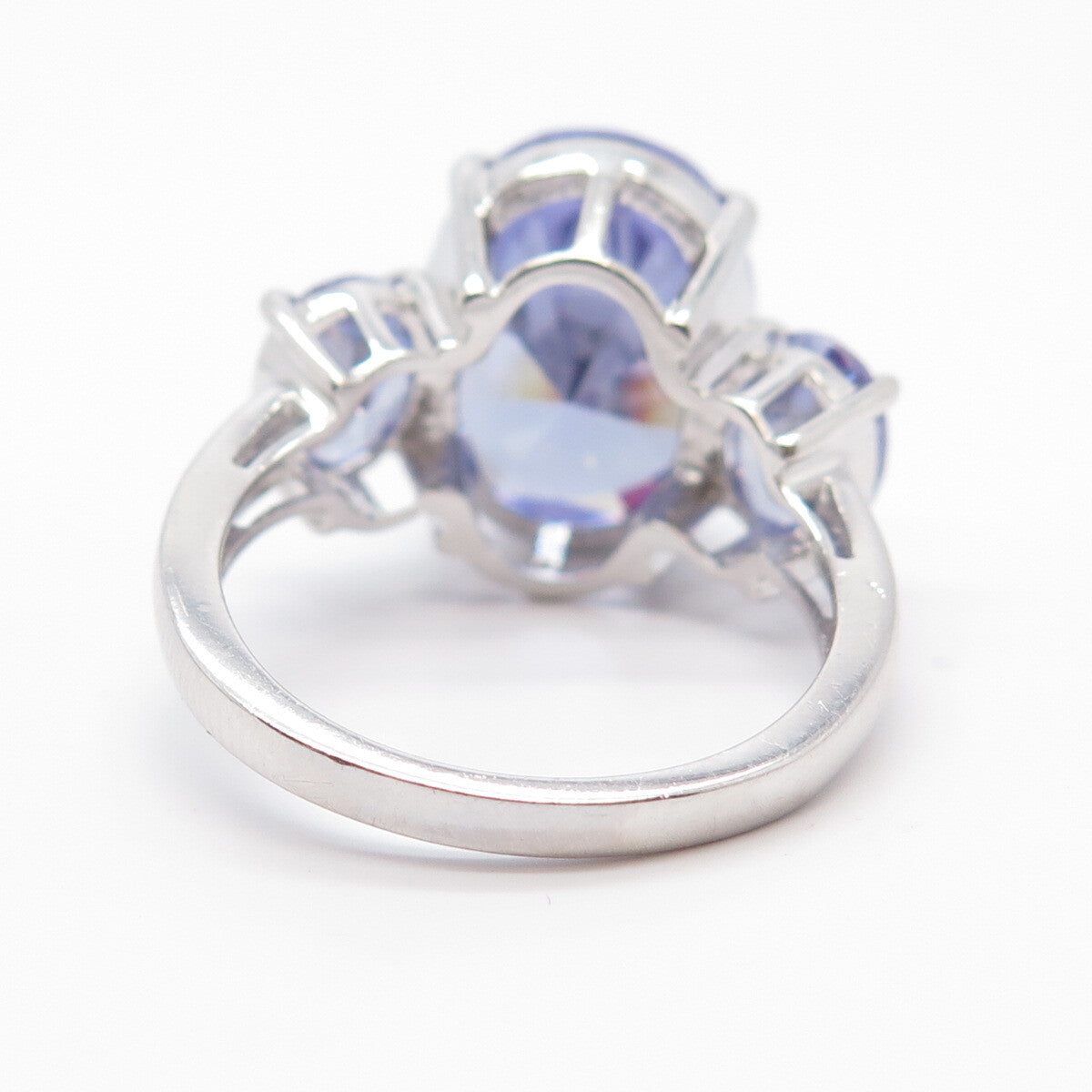 925 Sterling Silver Lavender C Z Ring Size 9