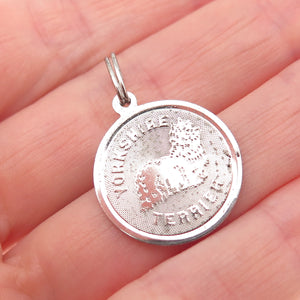 Town & Country 925 Sterling Silver Vintage Yorkshire Terrier Mini Charm Pendant