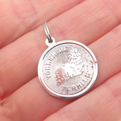 Town & Country 925 Sterling Silver Vintage Yorkshire Terrier Mini Charm Pendant