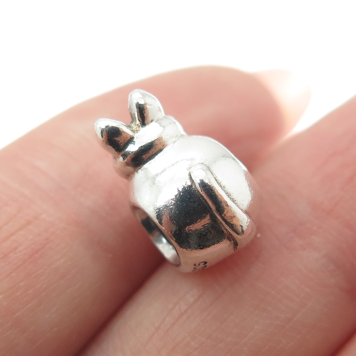 PANDORA 925 Sterling Silver Kitty Cat Bead Charm