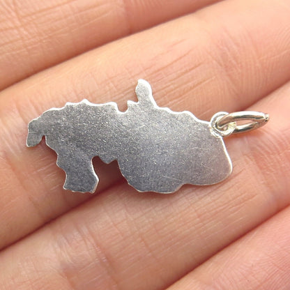 925 Sterling Silver Vintage Martinique French West Indies Charm Pendant