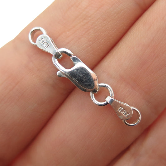 925 Sterling Silver Vintage Italy Bracelet / Necklace Lobster Lock Clasp