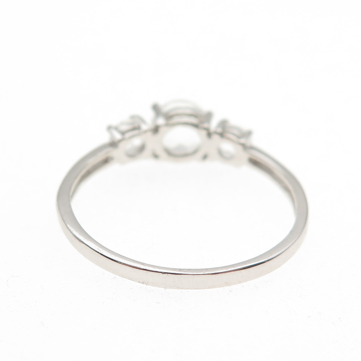 925 Sterling Silver Real Light Blue Topaz Engagement Ring Size 9.75