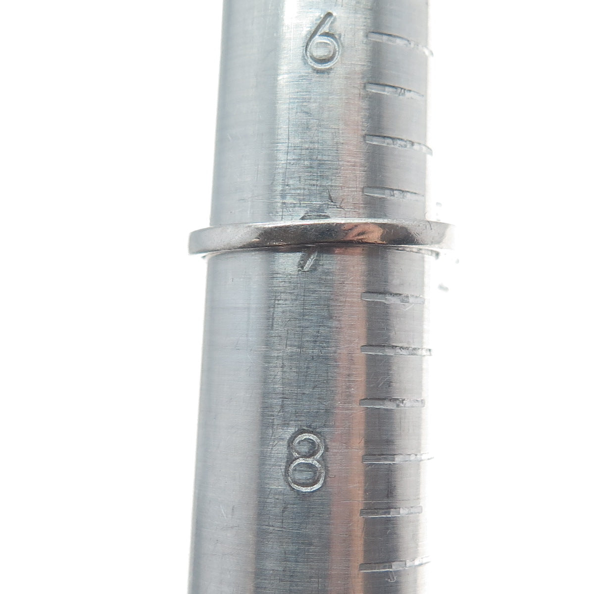 DIADEMA 925 Sterling Silver Round & Tapered Baguette-Cut Shaped C Z Ring Size 7