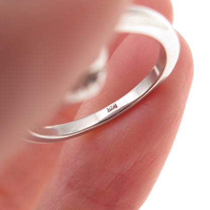925 Sterling Silver Round-Cut C Z Twisted Knot Ring Size 6