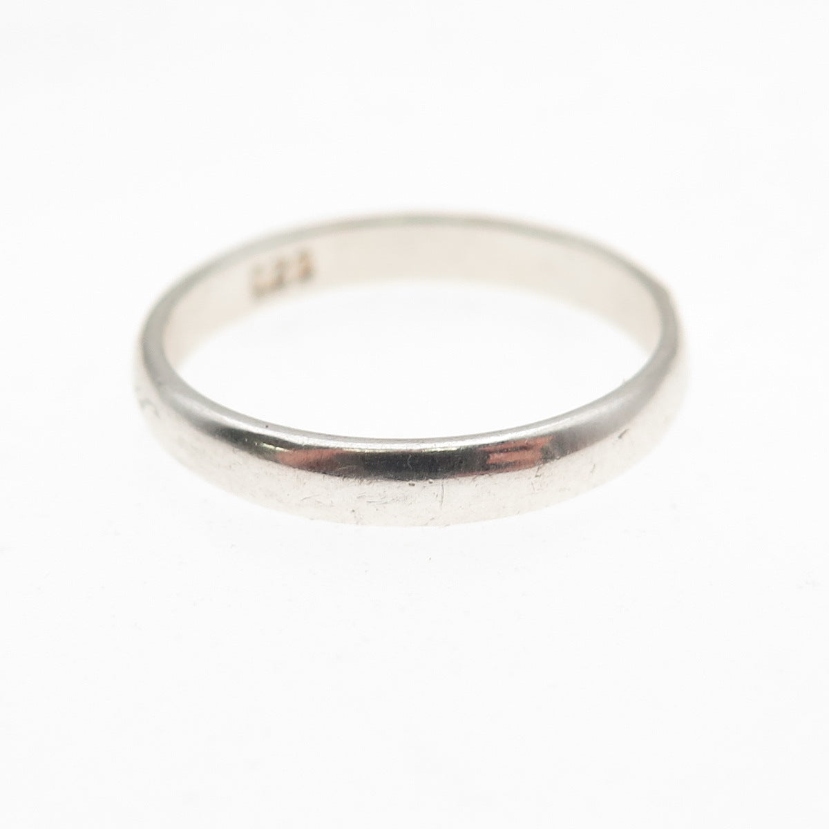 925 Sterling Silver Vintage Classic Wedding Band Ring Size 6