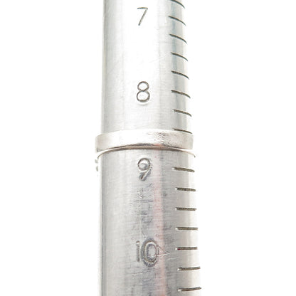 925 Sterling Silver Vintage Real Black Onyx Modernist Oxidized Ring Size 8.75