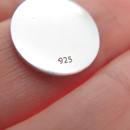 925 Sterling Silver Yellow Enamel Number 4 Lucky Dice Minimalist Charm Pendant