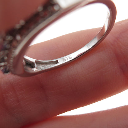 Chuck Clemency 925 Sterling Silver Real Oval-Cut Iolite Ring Size 8