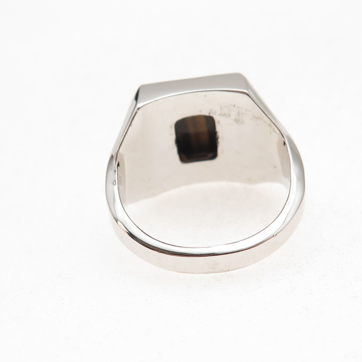 Vargas 925 Sterling Silver Vintage Real Tiger Eye Ring Size 9.5