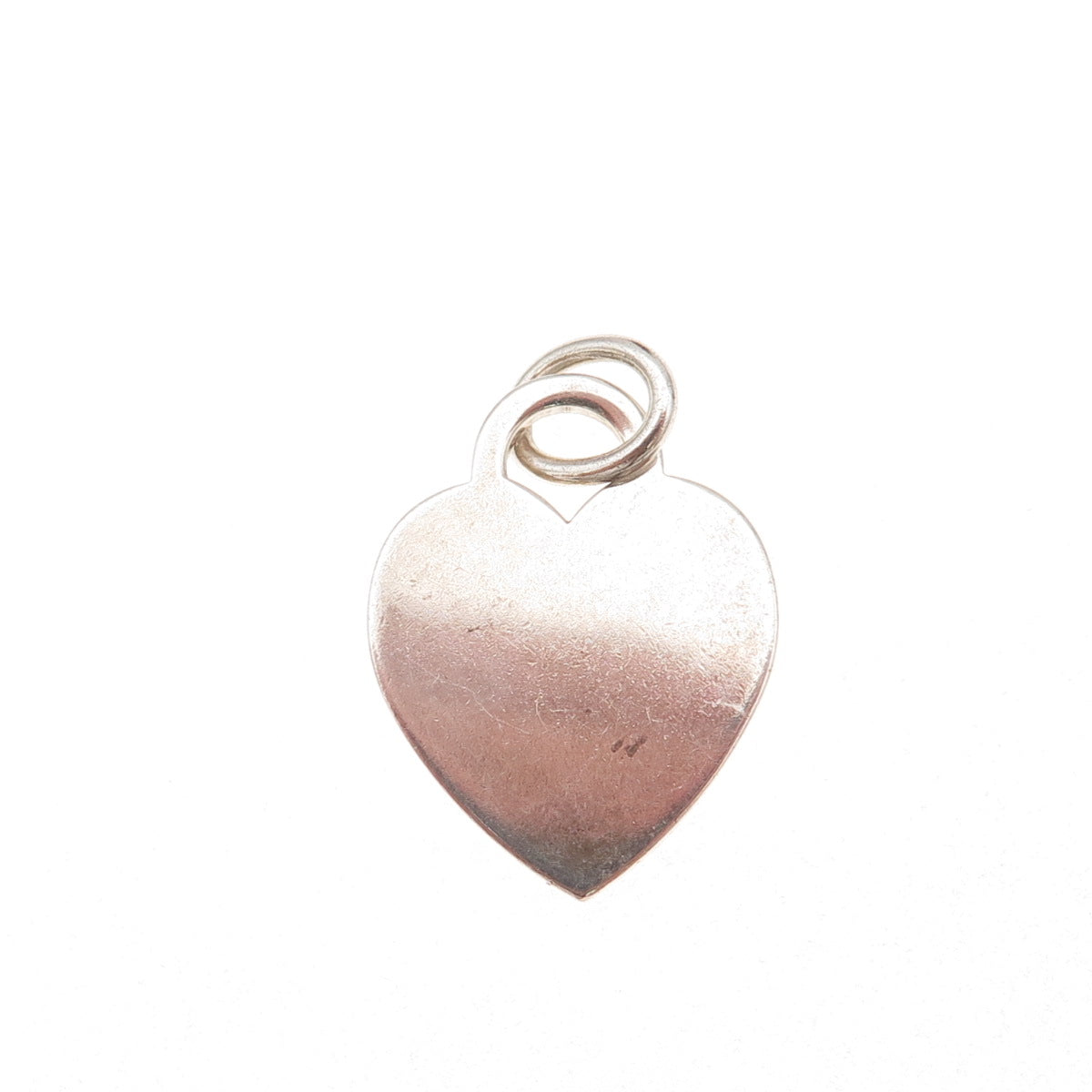 Tiffany & Co. 925 Sterling Silver Vintage Heart Tag Charm Pendant