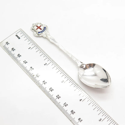 925 Sterling Silver Vintage Birmingham Enamel "London" Tea Spoon
