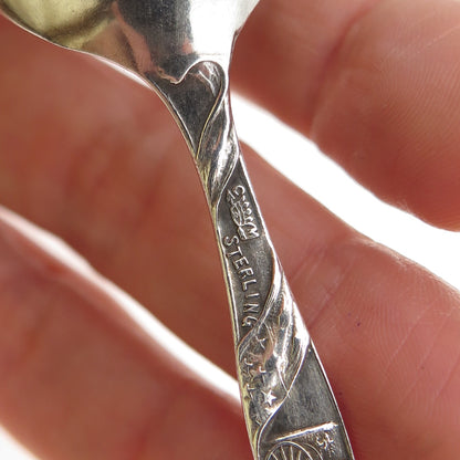 Campbell Metcalf 925 Sterling Silver Antique Art Deco Washington DC Coffee Spoon