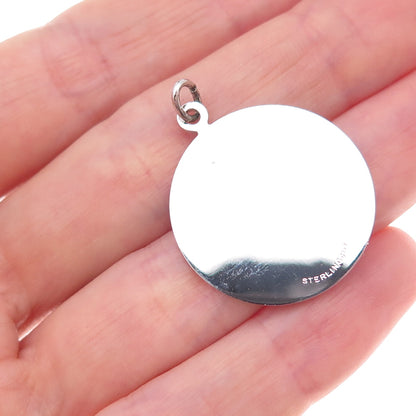 Griffith & Sons 925 Sterling Silver Vintage St. Christopher Charm Pendant