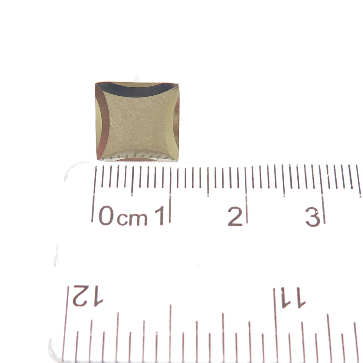 SIMMONS 925 Sterling Silver Vintage Square Lapel Pin