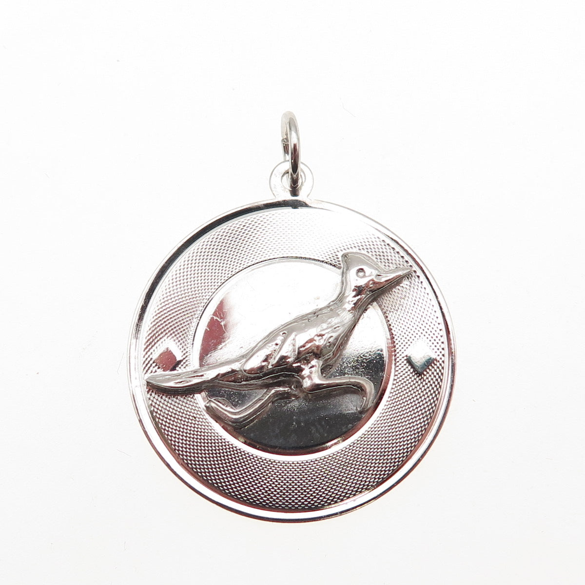JAY POSON 925 Sterling Silver Vintage Roadrunner Charm Pendant