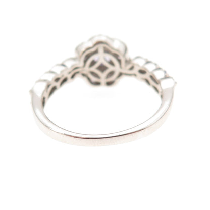 Chuck Clemency 925 Sterling Silver Real Tanzanite Floral Ring Size 8.25