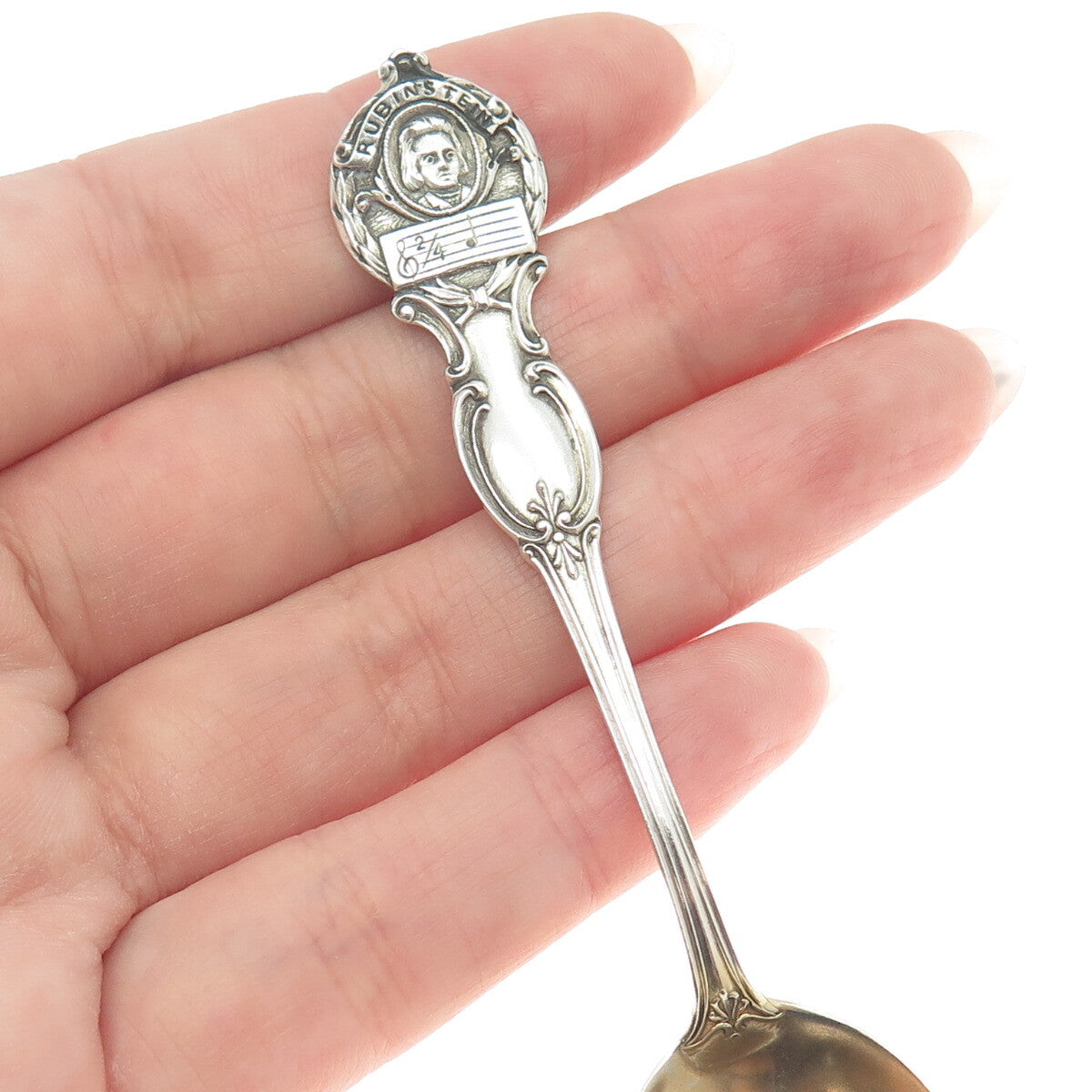 WATSON 925 Sterling Silver Antique Art Deco Rubinstein Composer Tea Spoon