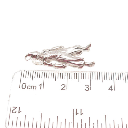 925 Sterling Silver Vintage Majin Buu Cartoon Character 3D Slide Charm Pendant