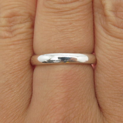 MICHELLE ALBALA 925 Sterling Silver Vintage Wedding Band Ring Size 7.25