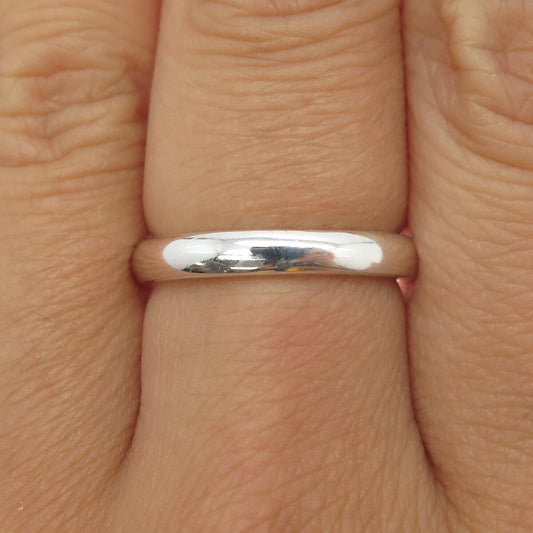 MICHELLE ALBALA 925 Sterling Silver Vintage Wedding Band Ring Size 7.25